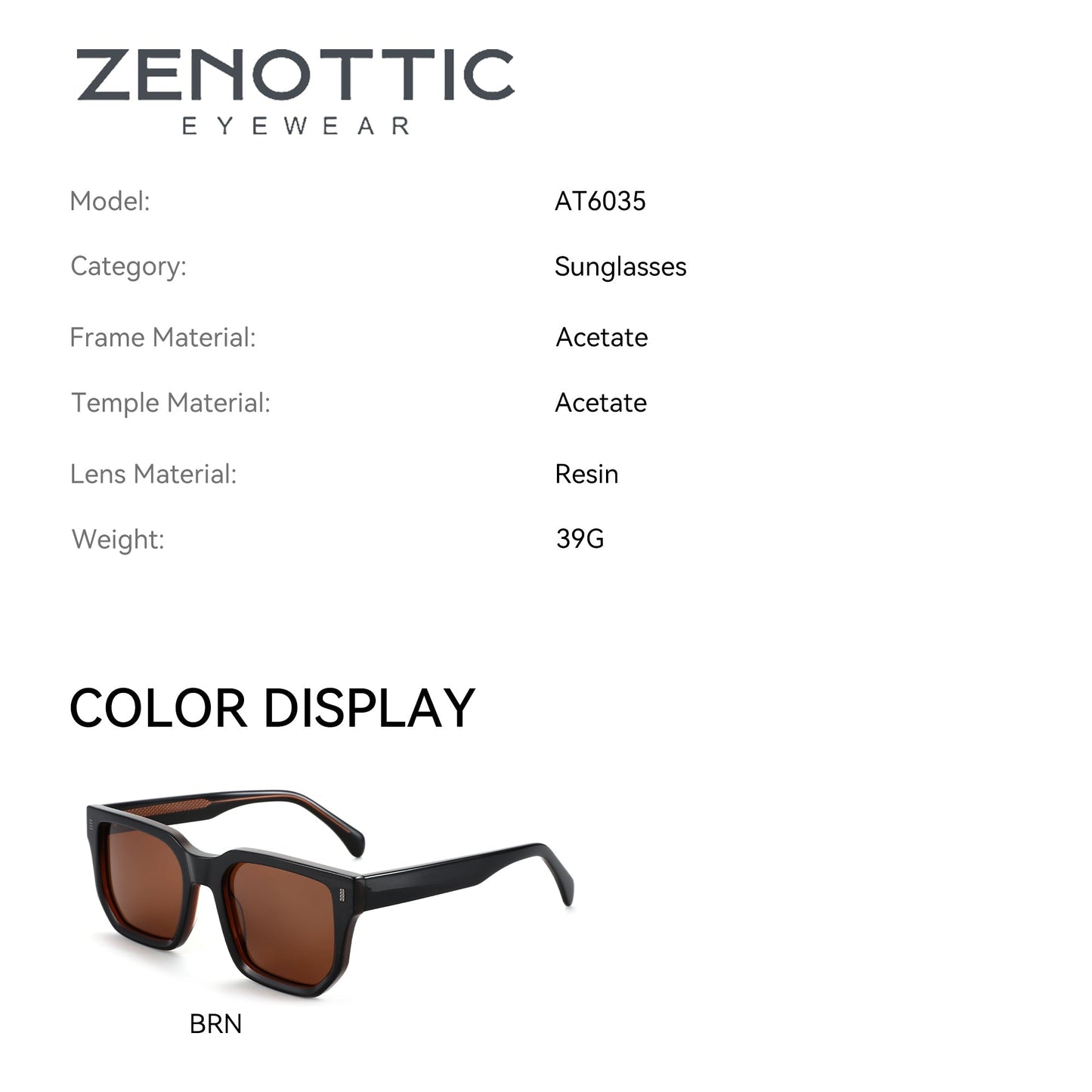 Zenottic Sun Glasses Zach