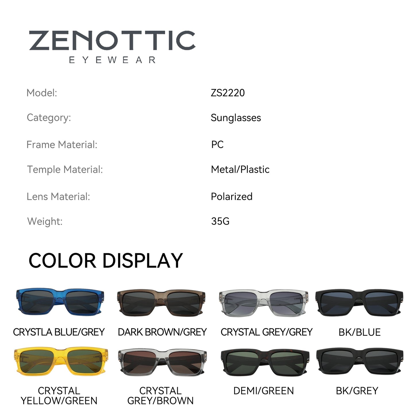 Zenottic Sun Glasses Cole